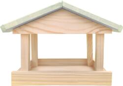Hazai kert MADÁRETETŐ ZSINDELYES TETŐVEL FÁBÓL 30x24x21 CM
