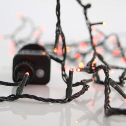 EUROLAMP Fényfüzér Kül- és Beltéri 240 Led Piros 8 Funkciós Memóriás Ip44 Zöld Kábel (600-11533)