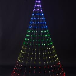 EUROLAMP Okos Led Függöny Fenyőfára 342 Led, Rgbw, App Telefonról Vezérelhető, Zöld Kábel (600-11772)