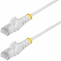 StarTech - 3 m-es fehér, vékony CAT6 Ethernet kábel - N6PAT300CMWHS (N6PAT300CMWHS)