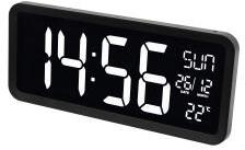 Somogyi Elektronic asztali/fali óra hőmérővel (LTCJUMBO) (LTCJUMBO)