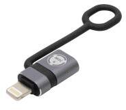 Somogyi Elektronic lightning dugó - USB-C aljzat átalakító, fém (USBCA4)