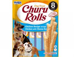 Inaba Foods Churu Rolls Recompense pentru caini cu Pui si Branza, 8 x 12 g