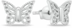 Brilio Silver Gyengéd ezüst fülbevalók Pillangók EA109W