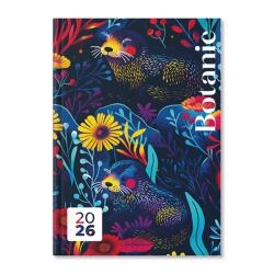 PERIOD Botanic Dark 2026 A5 napi beosztású határidőnapló (P4114-3429) - bestbyte