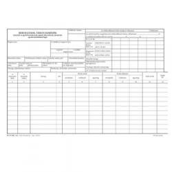 Pátria Beruházások tárgyi eszközök egyedi nyilvántartó lapja A/4 fekvő