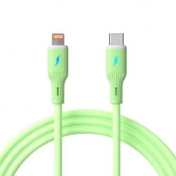 Akyga USB type C / Lightning 30W Szilikon kábel 1m zöld (AK-USB-73) (AK-USB-73)