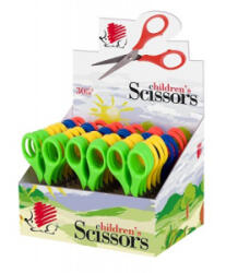 ICO Olló display, iskolai, hegyes, 13, 5 cm, 'Süni', vegyes szín (T029H) (TICO029H)