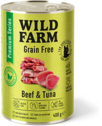 Wild Farm Premium Grain Free Beef and Tuna 400g - hrană fără cereale pentru pisici