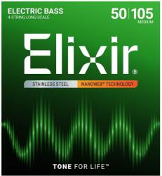 Elixir 14702 Nanoweb Long Scale 4-húros basszusgitár húrkészlet, 050-105