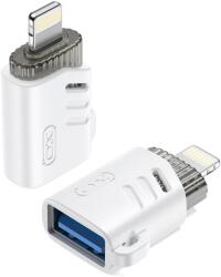 XO adapter NB256A OTG USB - Lightning fehér