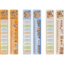 Centrum Vonalzó CAPYBARA 15 cm műanyag hajlítható vegyes (81212) (81212)