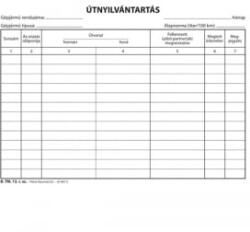 Pátria Útnyilvántartó 50 lapos tömb A/5 fekvő