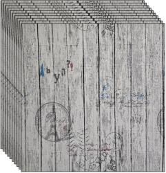 NEXTLY 30 db 3D NEXTLY öntapadós tapéta szett, falra vagy mennyezetre, vízálló, állítható, erős ragasztóval, könnyen felhelyezhető, fedett terület 15, 9 m2, 70x77 cm, modern design, többszínű, kód 99 (s30tpt