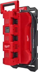 Milwaukee mobil PACKOUT 6 portos gyorstöltő M18 MPC6 (4932498551)