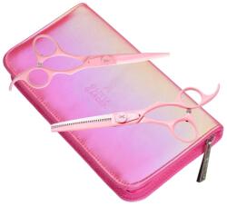 Olivia Garden Set foarfeci tuns 5.75inci + filat 6.35 inci Silkcut Think Pink 2025 (5414343019066)