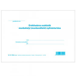 Pátria Eszközök munkahelyi nyilvántartása 11 tételes A/5 fekvő