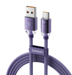 Toocki USB C 5A 100W kábel 1m lila (TXCTT1-SJ05) (TXCTT1-SJ05)