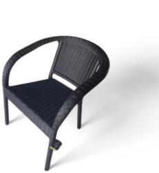  Bamboo karfás szék, antracit (BT12)