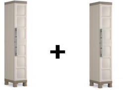 Keter 2db Egyajtós keskeny zárható Excellence műanyag szekrény AKCIÓS