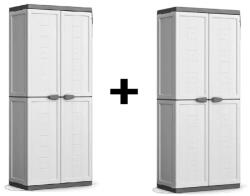 Keter 2db JOLLY High magas műanyag szekrény fehér 68x39x166cm AKCIÓS