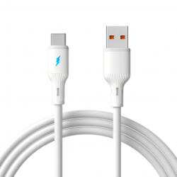 Akyga USB type C / USB A 1.8m Szilikon kábel 1m fehér (AK-USB-60) (AK-USB-60)