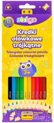 STRIGO Creioane colorate cu ascutitoare Strigo SSC110, 12 culori (SSC110)