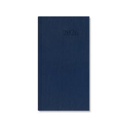 PERIOD Standard 2026 álló kék műbőr zsebnaptár (P4114-4540) - officedepot