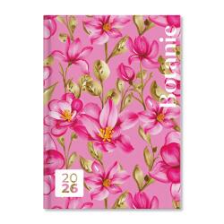 PERIOD Botanic Pink 2026 A5 napi beosztású határidőnapló (P4114-3430) - officedepot