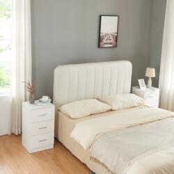 PremiumXL en. casa Éjjeliszekrény Aurdal 2-es szett 66x37x34, 5 cm fehér, magasfényű