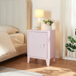 PremiumXL en. casa Éjjeli szekrény Inari jobb oldali fogantyúval acél rózsaszín