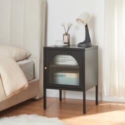 PremiumXL en. casa Éjjeliszekrény Karlskrona 60x42, 5x40 cm fekete, matt