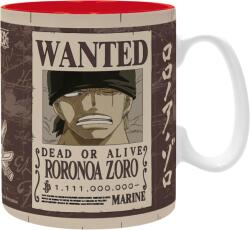 ABYstyle Pahar ABYstyle Animation: One Piece - Zoro Wanted Poster, 460 ml (ABYMUGA582)