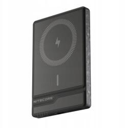 NITECORE NW5000 Carbon vezeték nélküli külső akkumulátor, 5000 mAh, 15W, Qi, MagSafe, 20W, Qc/pd (NW5000)