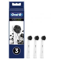Oral-B Pure Clean Charcoal Elektromos fogkefe Pótfej - Fehér (3db)