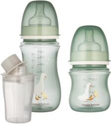 Canpol babies Canpol, Exotic, Easy Start, set de biberoane anticolici, Goose, 240 ml + 120 ml