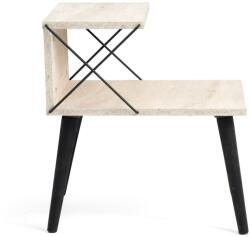 AG Éjjeliszekrény Cross - Fekete, Travertine