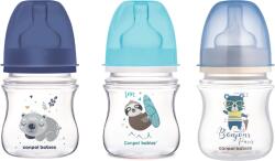 Canpol babies Canpol, Exotic, Easy Start, set de biberoane, baieti, 120 ml, 3 buc