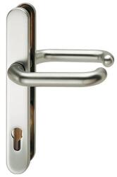 FSB Set manere pentru usi profilate 06 7816, placa lunga ovala, 245x35mm, patrat 8mm, PZ, aluminiu F1, FSB (0067816001120105)