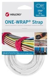 VELCRO Legatura pentru cabluri cu Velcro ONE-WRAP Strap, 20 x 330 mm, alb, 25 buc, VELCRO (VEL-OW64700) - bricolaj-mag
