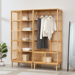 PremiumXL Gardróbszett 1xÁllópolc Trundholm + 1xRuhaÁllvány Vemb