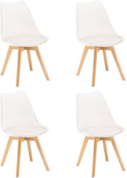 Leziter Silla étkezőszék 4 db fehér színben (DA232AW_4) - homelux