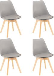 Leziter Silla étkezőszék 4 db szürke színben (DA232AG_4) - homelux