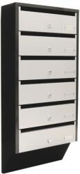 Rottner Modul cutii postale Depot 6, pentru 6 apartamente, 824 x 385 x 140 mm, deschidere in sus, ROTTNER SECURITY (T06368)