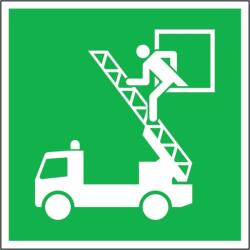  Indicator fereastra de salvare, 150 x 150 mm, autoadeziv, SAFETY MARKING (4044589372222)