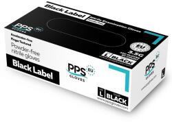 Elcadis Manusi din Nitril, Marimea L, Nepudrate, Negre, PPS Gloves, 100 Bucati (ELC-MAN-NIT-100-NG-L)
