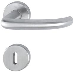 HOPPE Maner pentru usi de interior 37-42mm, San Francisco E1301Z/42KV/42KVS, cu rozete, 8mm, BB, inox, HOPPE (3728291) - bricolaj-mag