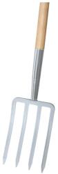  Furca de cazma argintie 4 dinti, import maner in T (4005827670906) Furca
