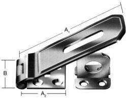 Vormann Clapeta de blocare, extra groasa, 140 x 60 x 50 mm, cu ochi de prindere, pe placa, VORMANN (000025200Z)