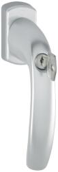 HOPPE Maner fereastra seria New York 0810S/U10, 100NM, cu incuietoare H001, 7 x 35 mm, aluminiu F1, HOPPE (3286315) - bricolaj-mag